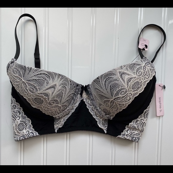 sophie b. Other - NWT Sophie B gorgeous Black white lace bra
